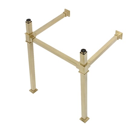 Kingston Brass VPB3322SQ7 22-Inch Stainless Steel Console Sink Legs, Brushed Brass VPB3322SQ7